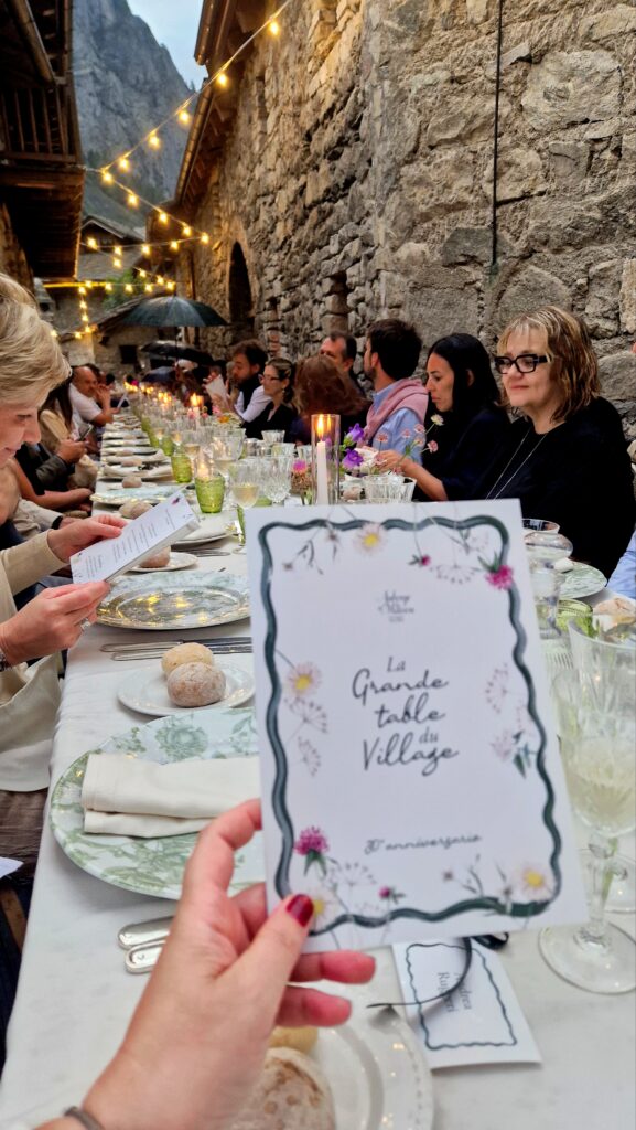 Evento La Grande Table du Village a Entreves Courmayeur