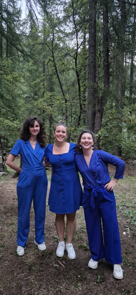 Concerto a cappella del Trio Ascolta nella Pineta Chardonney a Champorcher Valle d'Aosta